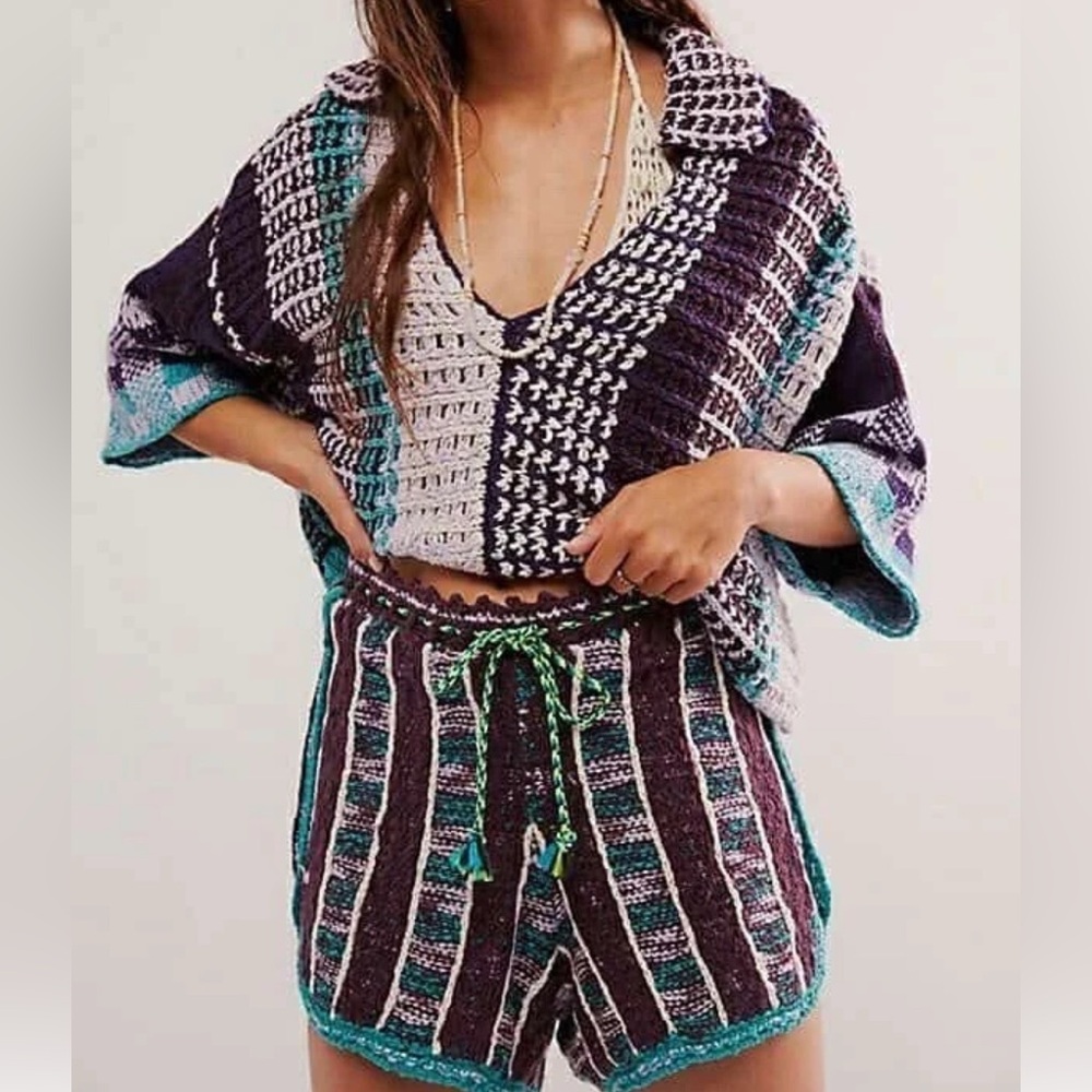 ‼️SOLD‼️41. NWOT! Free People Bali Crochet Shorts Size Medium MSRP $298!!!